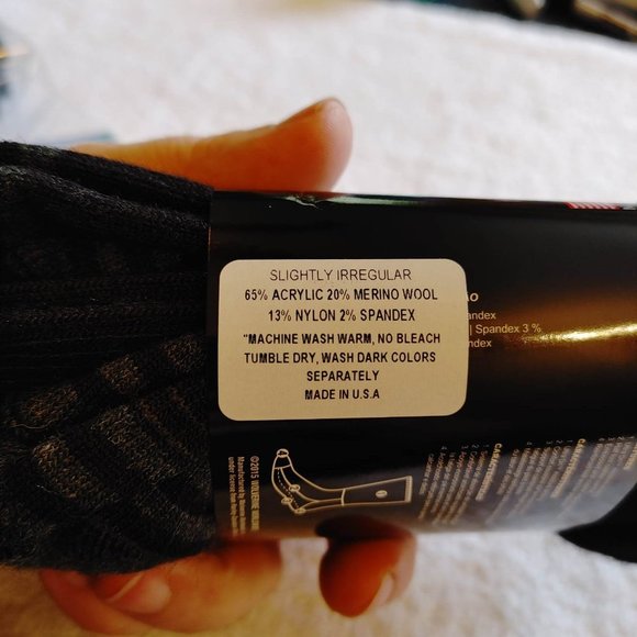 Harley-Davidson 2pr of All-Weather wool-blend socks Medium unisex   (#27) - Picture 5 of 6